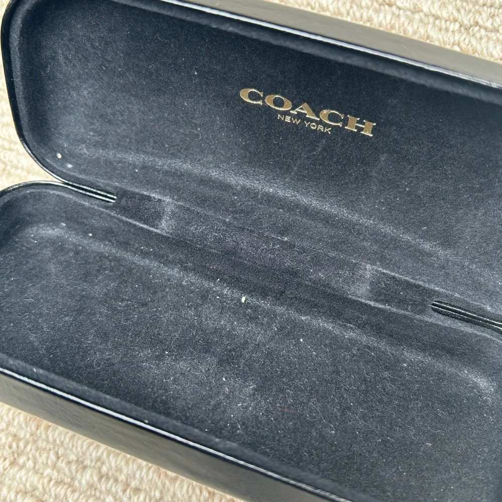 Authentic Coach Eyeglass Case w/ Sealed Cleaning Cloth Sunglasses Case Hardshell